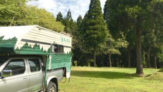 【演奏動画あり】森の中でバンド練習。キャンピングカーで森の旅329日目、福井県大野市。