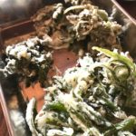 野草の天ぷら。