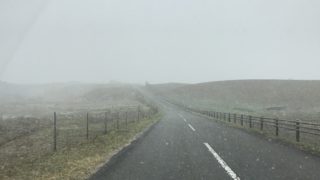 吹雪の高原露天風呂、美味すぎるひゅうが丼。キャンピングカーで森の旅653日目、大分県竹田市。