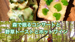  【残席4名】2/9(火)森で眠るコンサートと、野草トーストとホットワイン@北九州市